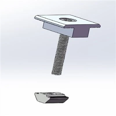 Sistema de suport de sostre de panells solars Clamp