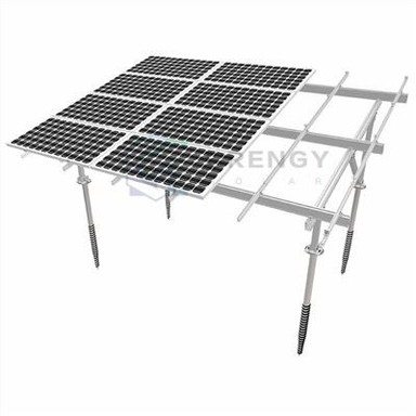 Sistema de muntatge solar a terra de doble columna