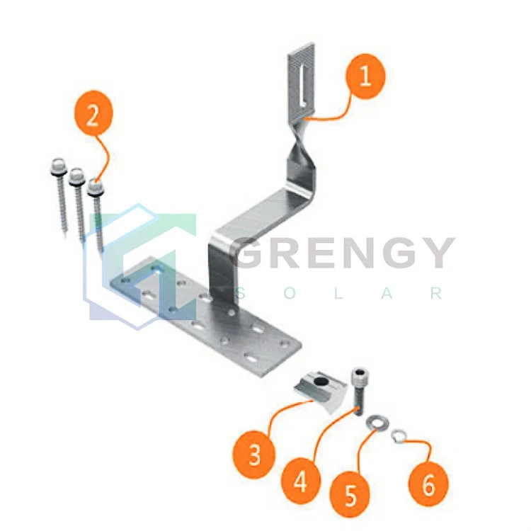 Ganxo solar d'acer inoxidable