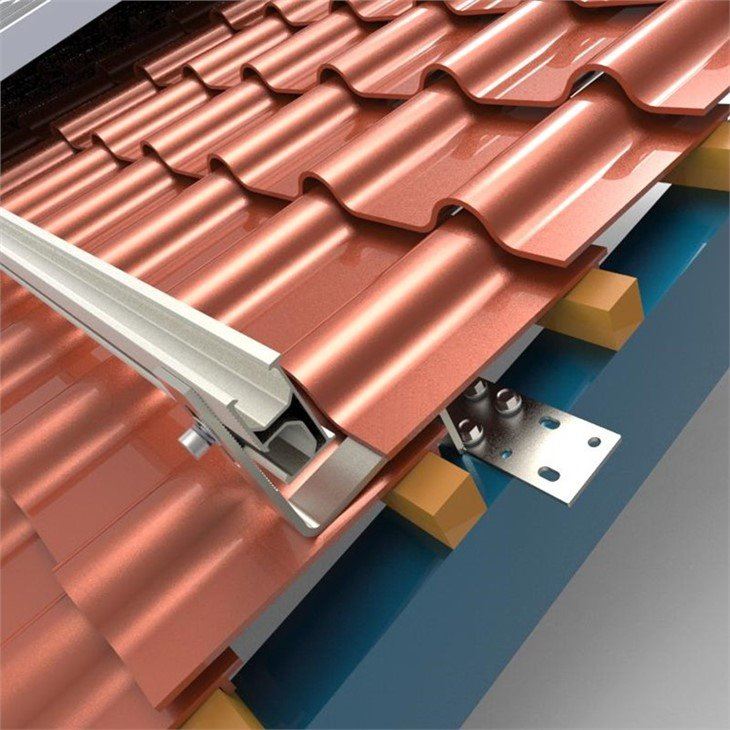 Ganxo d'acer inoxidable de muntatge solar de teulada de ceràmica