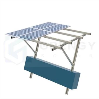 Sistema de muntatge solar a terra de pila d'empremta