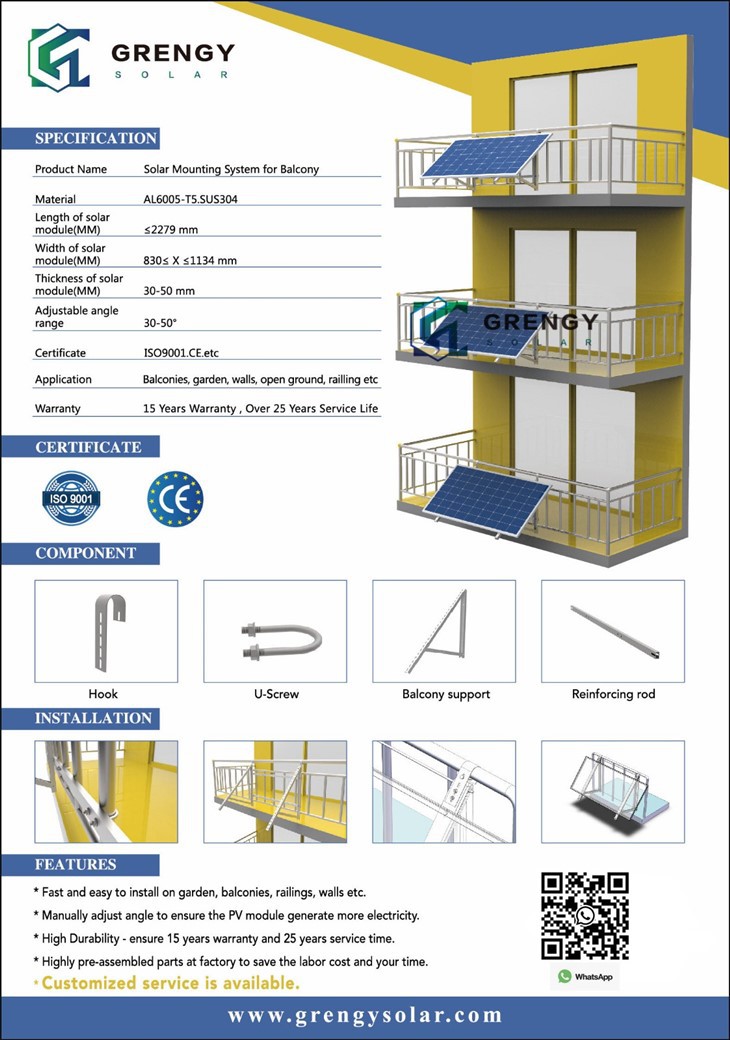 Balcony Solar Panels Mounting