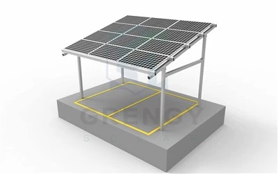 Sistemes de carport solar d'alumini