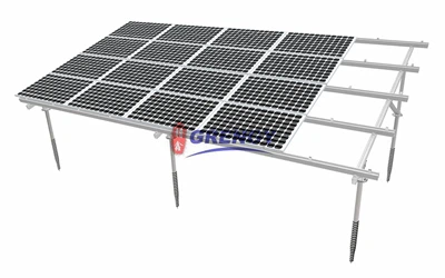 Bastidor solar de terra amb inclinació fixa