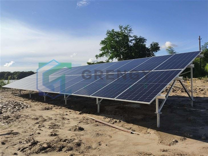 Ground Mount System With Helical Pile high quality