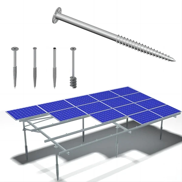 Pila de cargol de terra per a sistema de muntatge solar