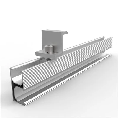 Perfil solar d'alumini per a rail de muntatge de panells solars