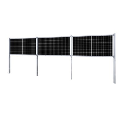 Estructura de muntatge solar vertical de doble -ús