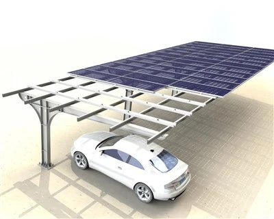 Estructura de carport solar d'acer HDG