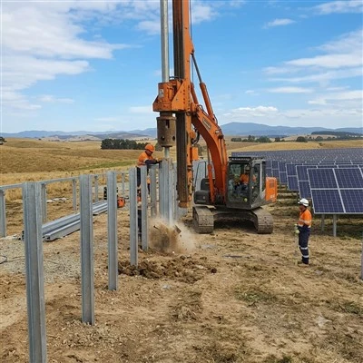 Muntatge a terra PV Ramming Post