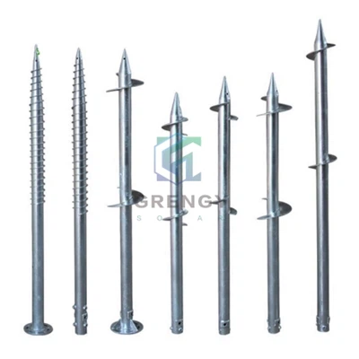 Brida de pila espiral de cargol helicoïdal de terra solar