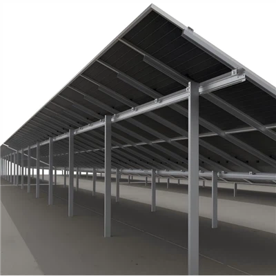 Muntatge a terra de bastidor solar d'acer recobert ZAM