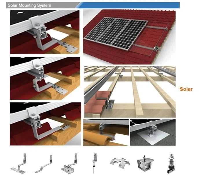Solar Module Mounting Hooks For Tile Roofs high quality